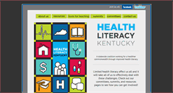 Desktop Screenshot of healthliteracyky.org